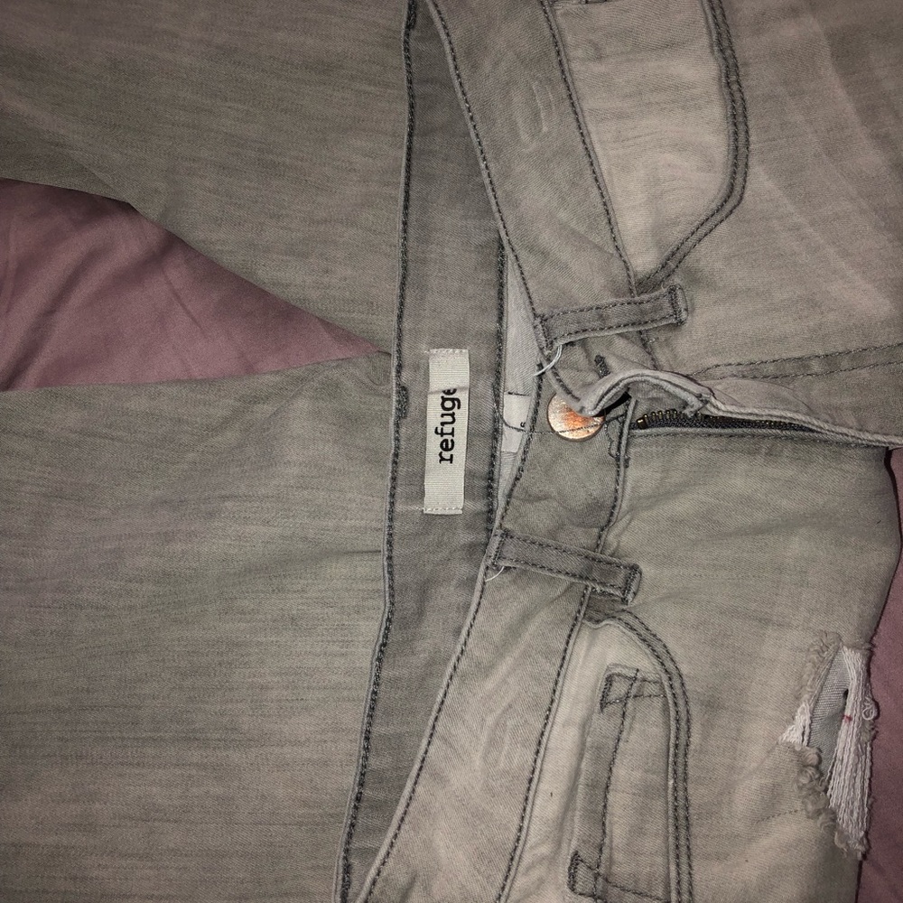 Grey refuge skinny ripped jeans - Picture 4 of 4